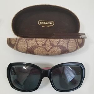 Coach L001 Emma Sunglasses (Black) - POLARIZED